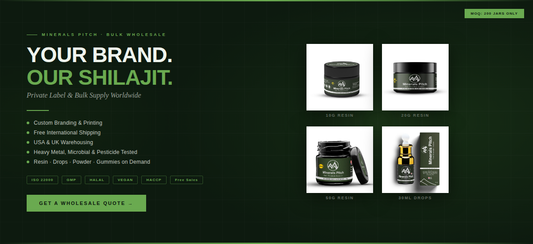 Why Minerals Pitch Is the Wholesale Shilajit Partner You've Been Looking For Natural Himalayan Shilajit | MineralsPitch