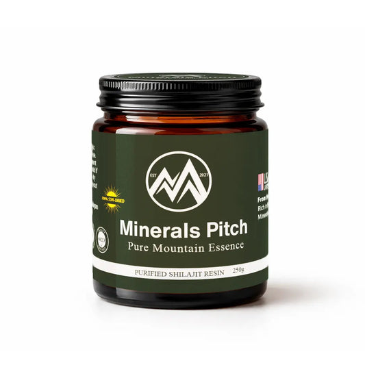 Himalayan Shilajit resin 250G - Organic trace minerals and natural Fulvic acid for overall wellness Minerals Pitch