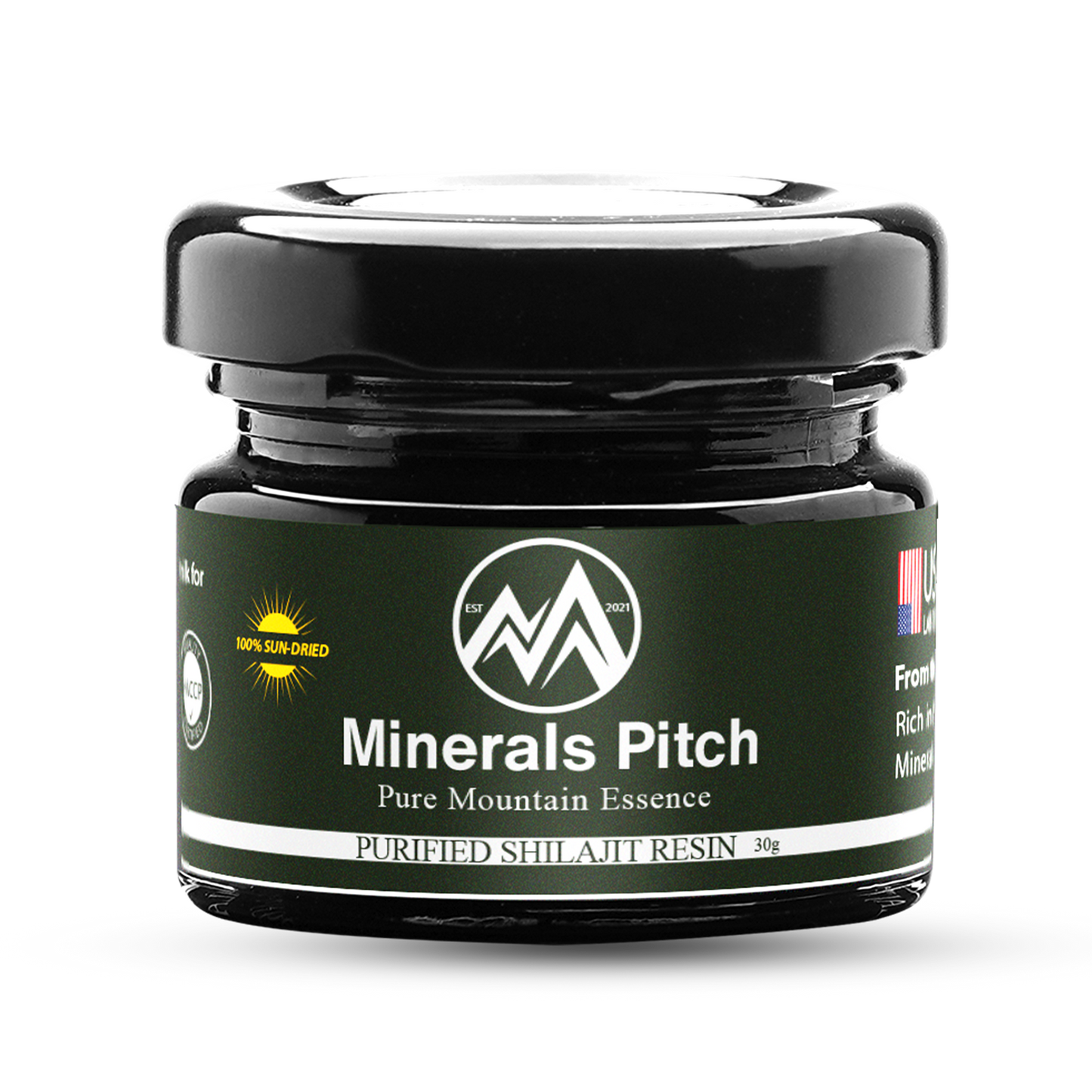 Himalayan Shilajit Resin - 30G Offer for UK Only - ISO 2200 GMP HALAL Certified Minerals Pitch