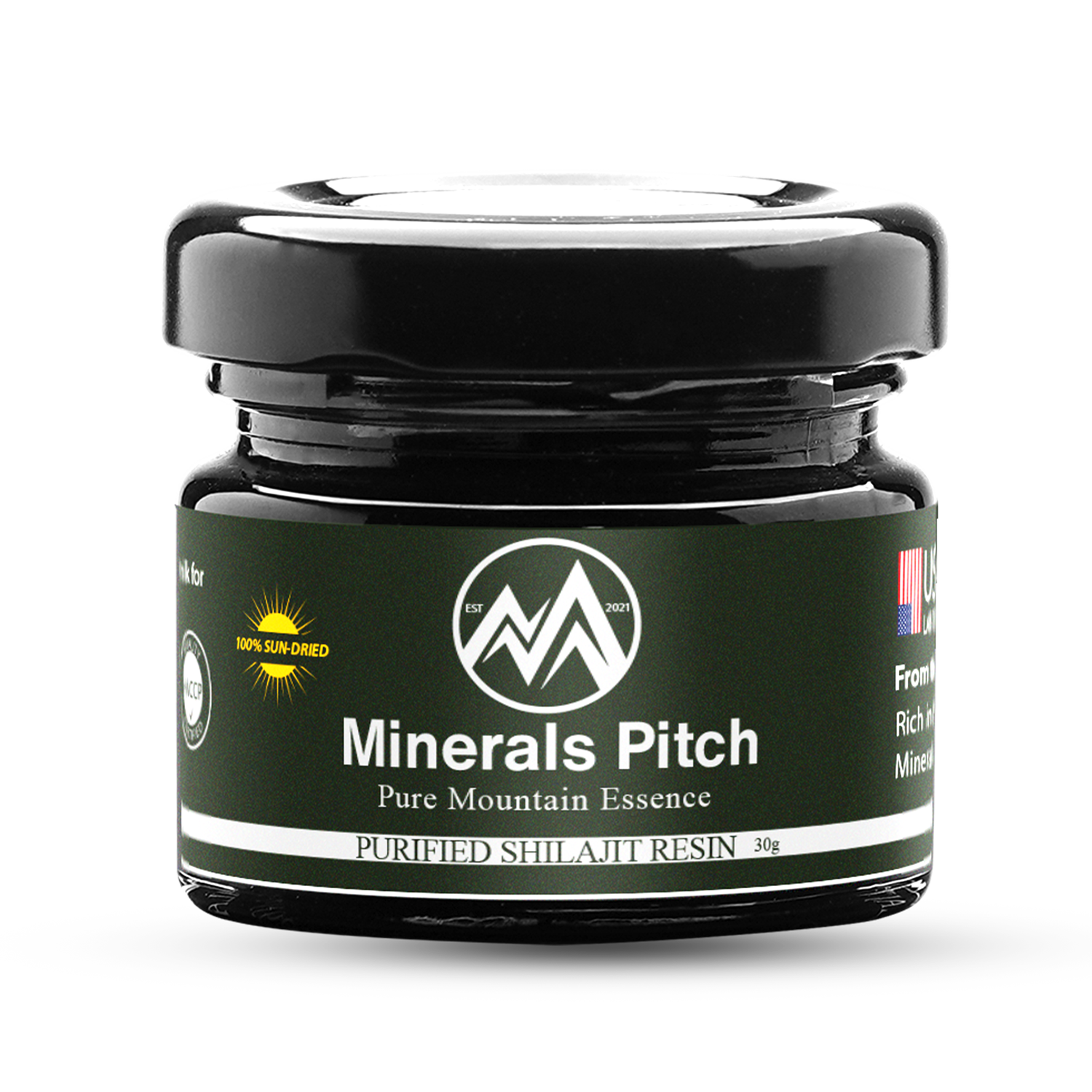 Himalayan Shilajit Resin - 30G Offer for UK Only - ISO 2200 GMP HALAL Certified Minerals Pitch