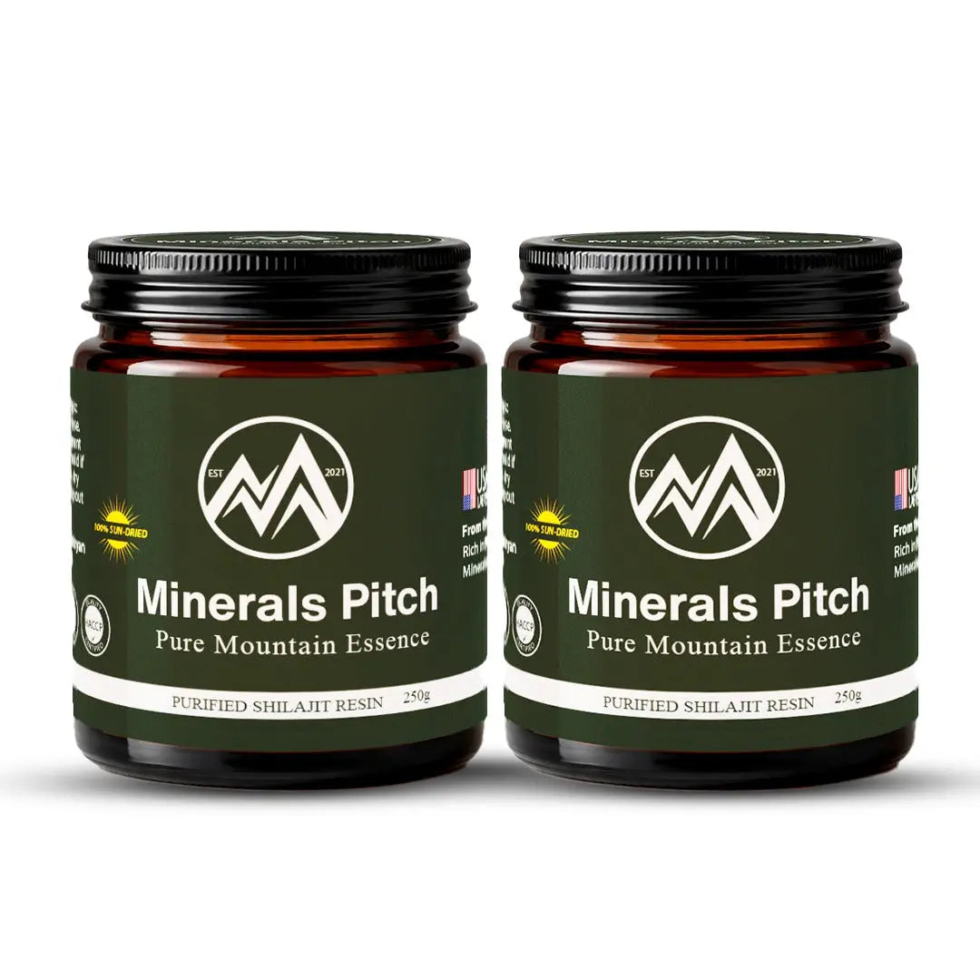 Himalayan Shilajit resin 500G - Organic trace minerals and natural Fulvic acid for overall wellness Minerals Pitch