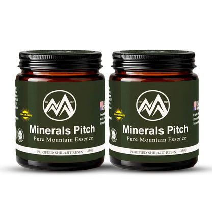 Himalayan Shilajit resin 500G - Organic trace minerals and natural Fulvic acid for overall wellness Minerals Pitch