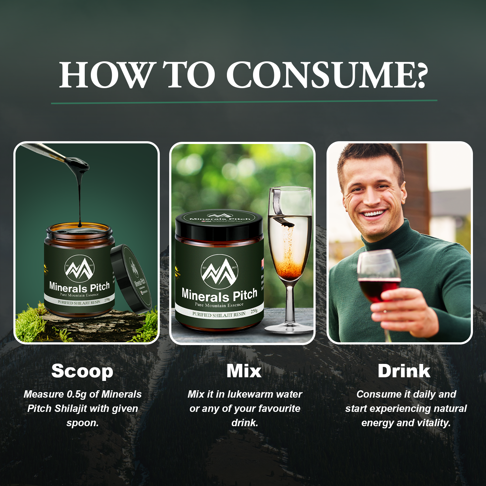 Himalayan Shilajit resin 1000G - Organic trace minerals and natural Fulvic acid for overall wellness