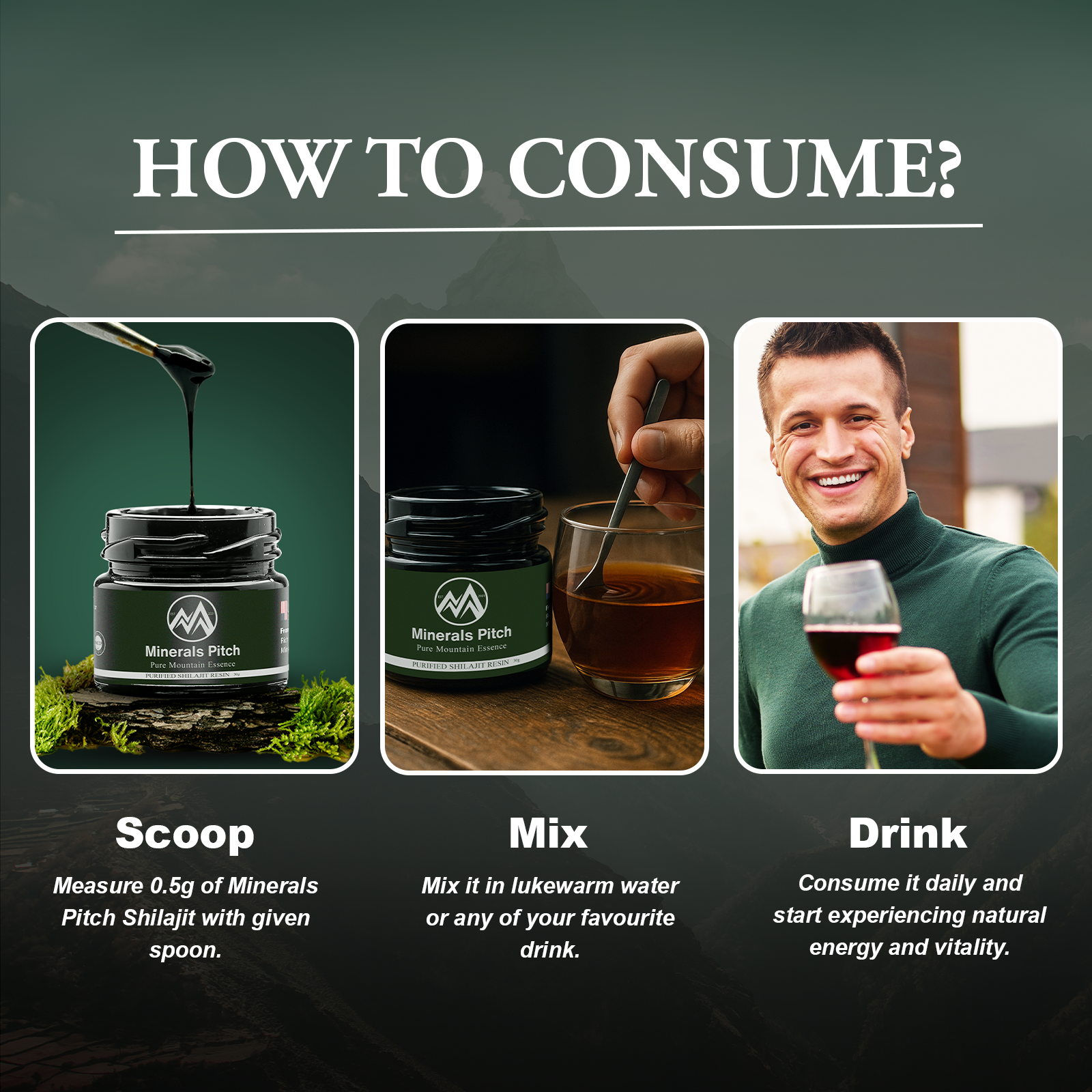 Himalayan Shilajit resin 250G - Organic trace minerals and natural Fulvic acid for overall wellness