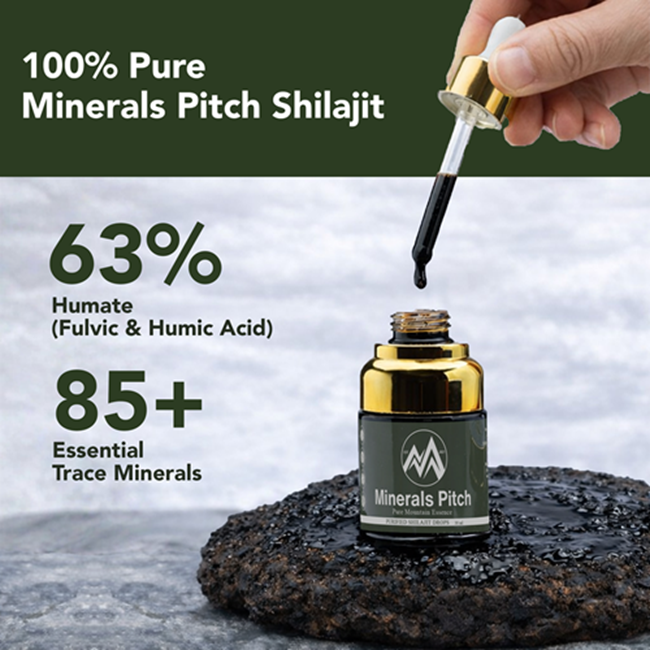 Himalayan Shilajit Liquid drops 30ml x 8 bottles Minerals Pitch