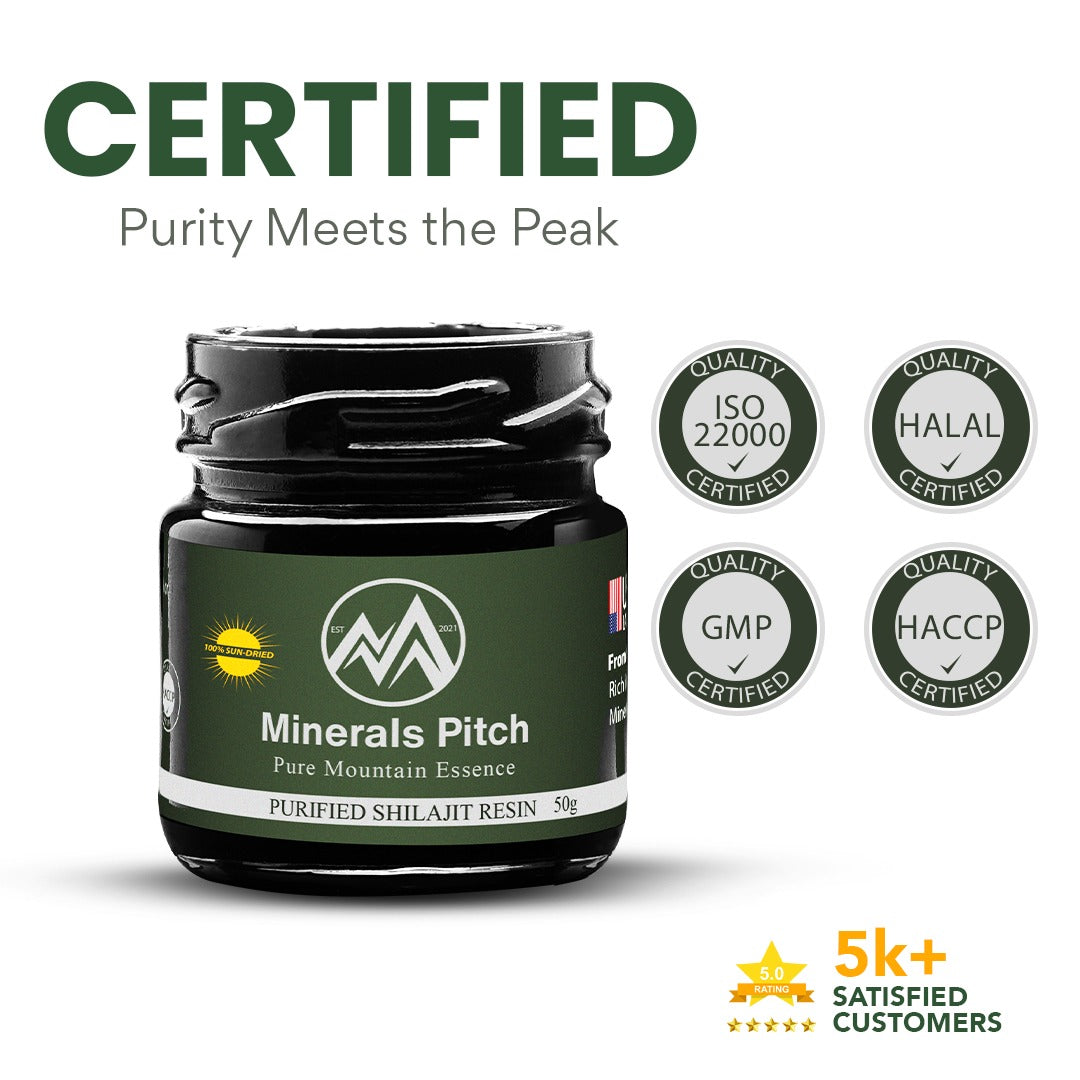 Himalayan Shilajit resin 50G - Organic trace minerals and natural Fulvic acid for overall wellness