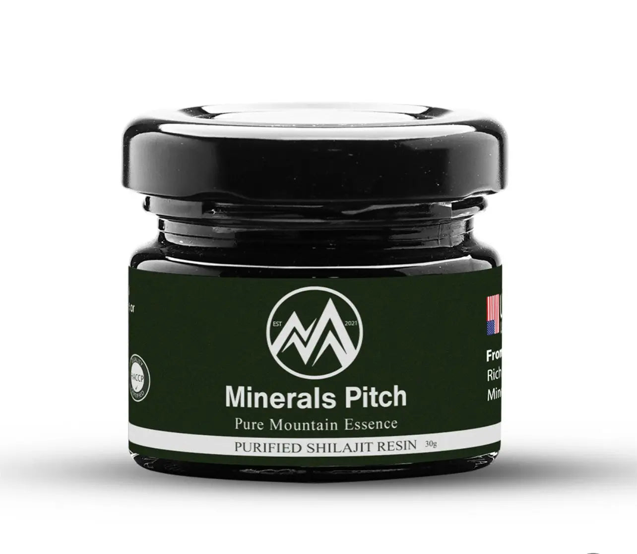 Himalayan Shilajit resin 30G - Organic trace minerals and natural Fulvic acid for overall wellness Minerals Pitch