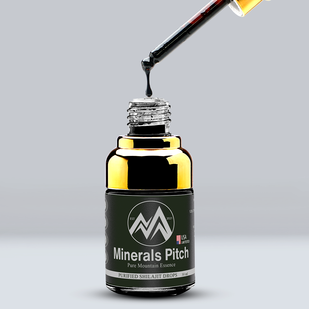 Himalayan Shilajit drops 30ml x 5 - Organic trace minerals and natural Fulvic acid for overall wellness