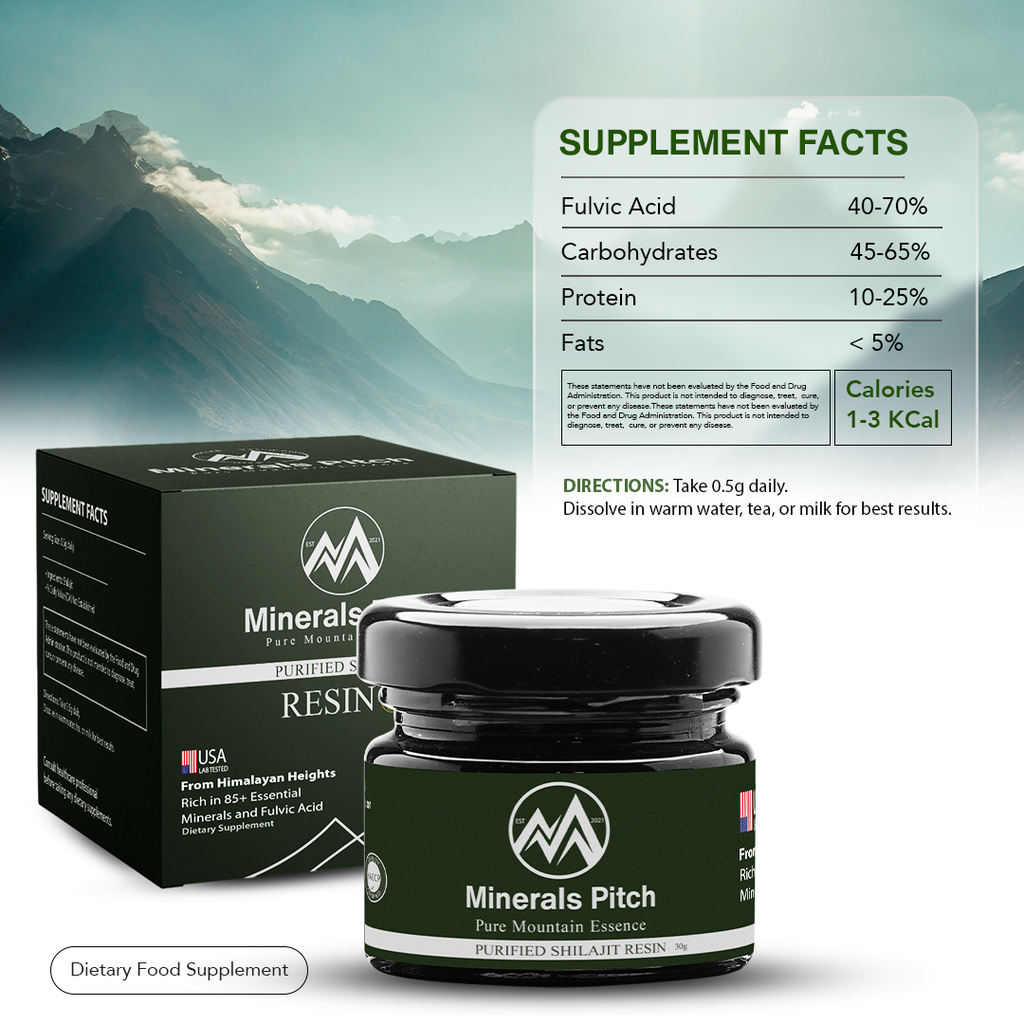 Himalayan Shilajit resin 250G - Organic trace minerals and natural Fulvic acid for overall wellness