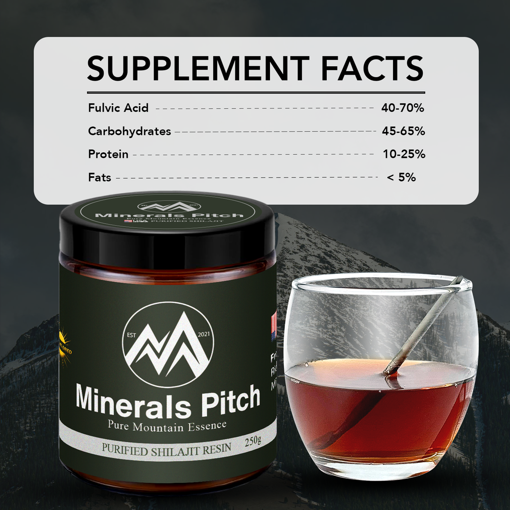 Himalayan Shilajit resin 500G - Organic trace minerals and natural Fulvic acid for overall wellness